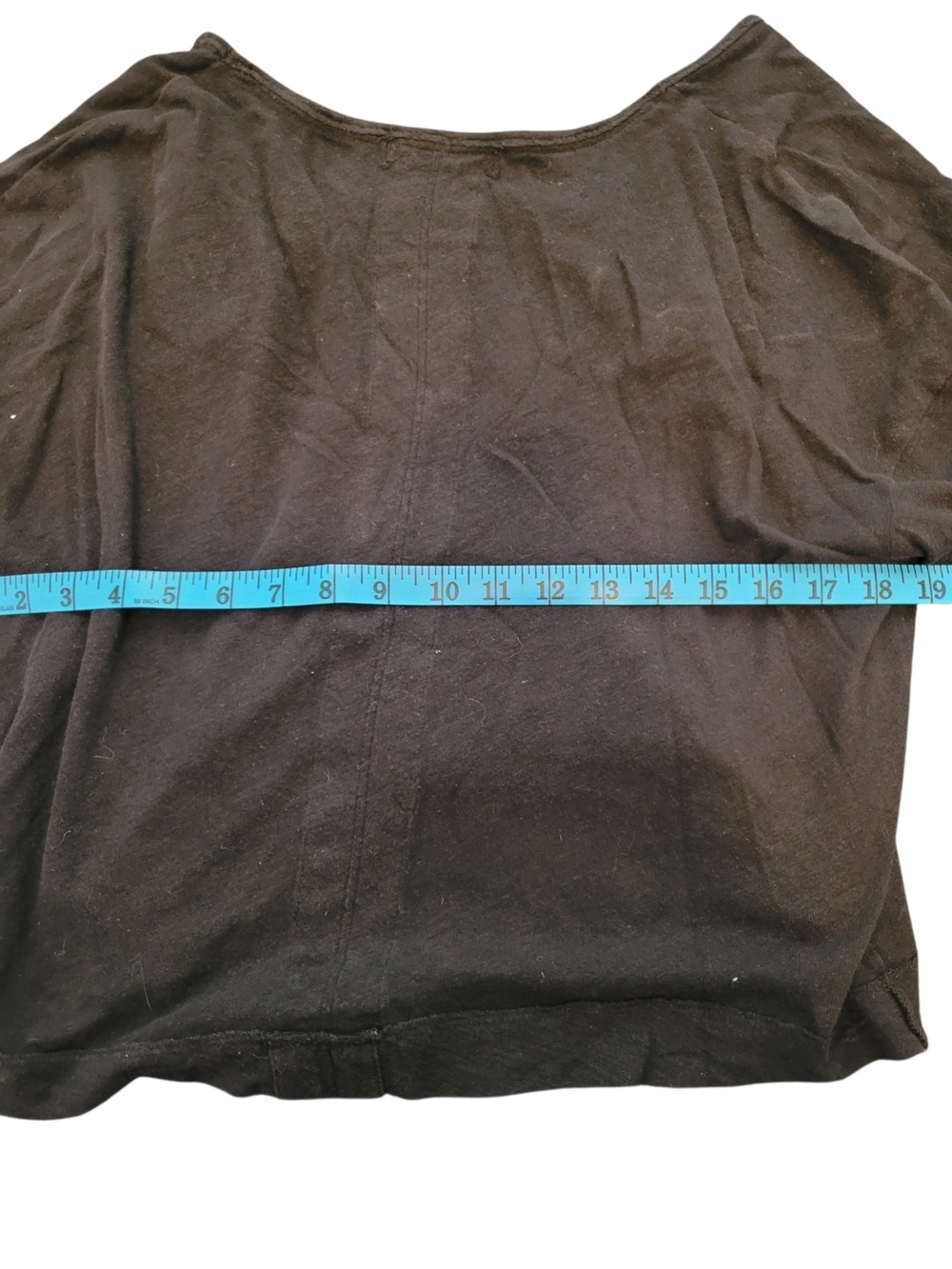 We The Free Free People Women’s S Black Linen Cotton Long Sleeve Slub Top - Picture 3 of 8